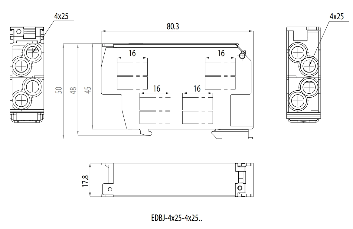 EDBJ-4x25-4x25 — ETI Україна